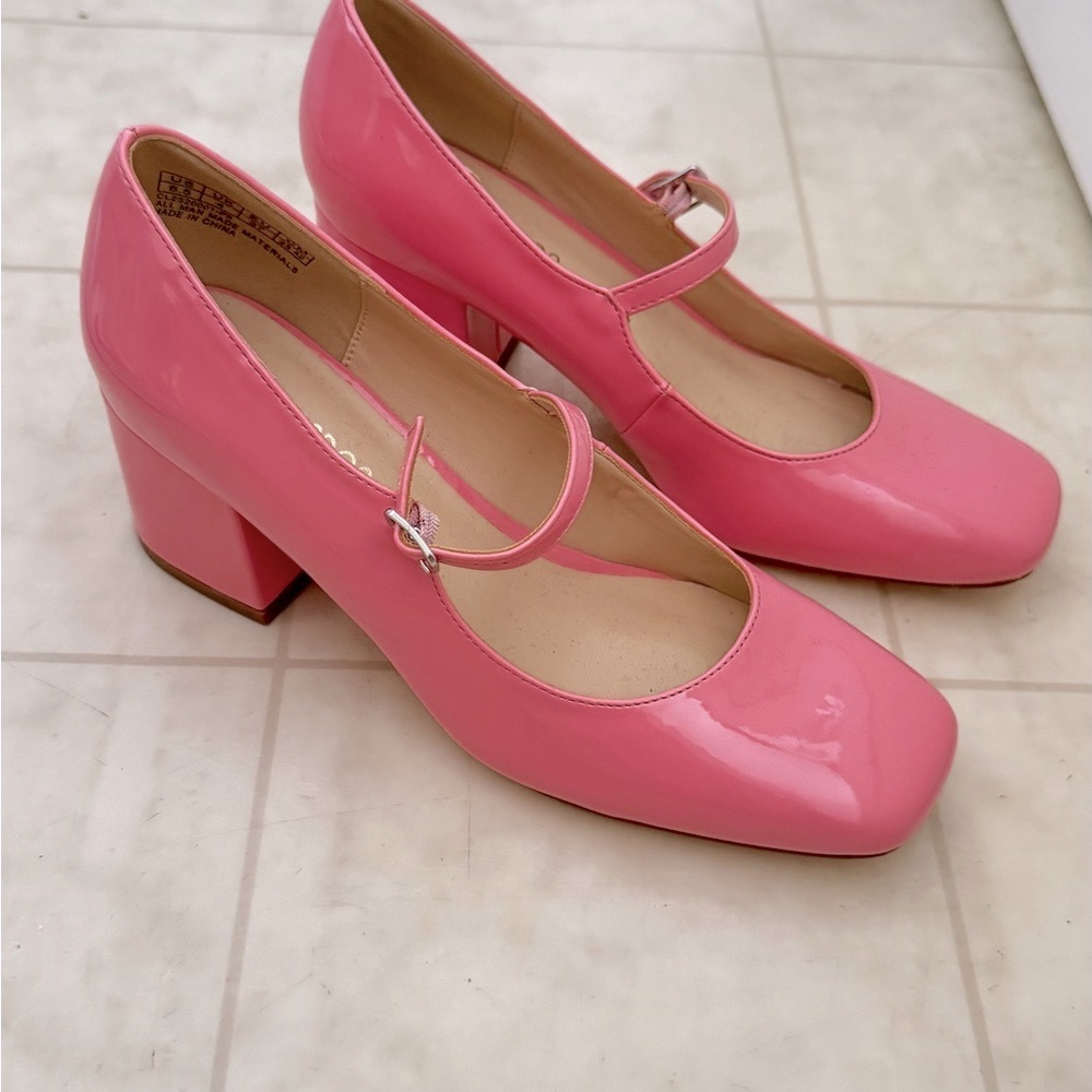 2/$10 NWOT Pink Mary Jane Shoes
